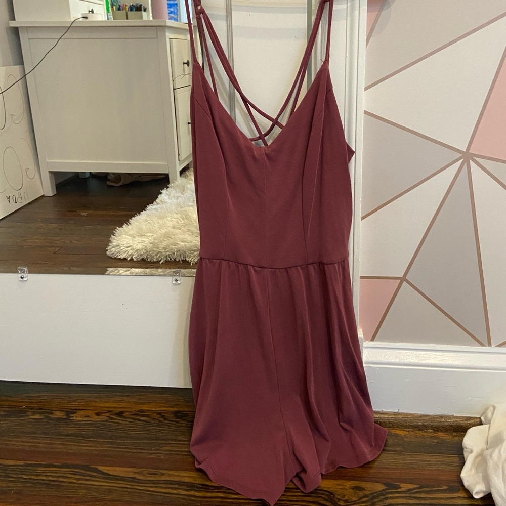 Maroon Romper
